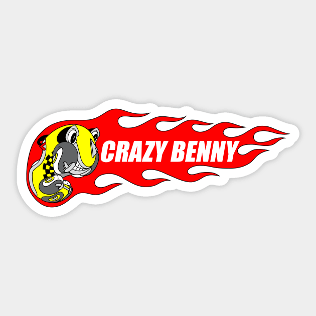 Crazy Benny Sticker by electricpidgeon